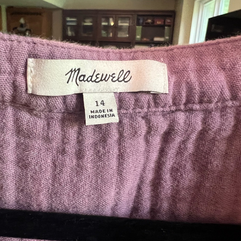 Madewell Mauve Tiered Button-Front Maxi Dress - Picture 2 of 3
